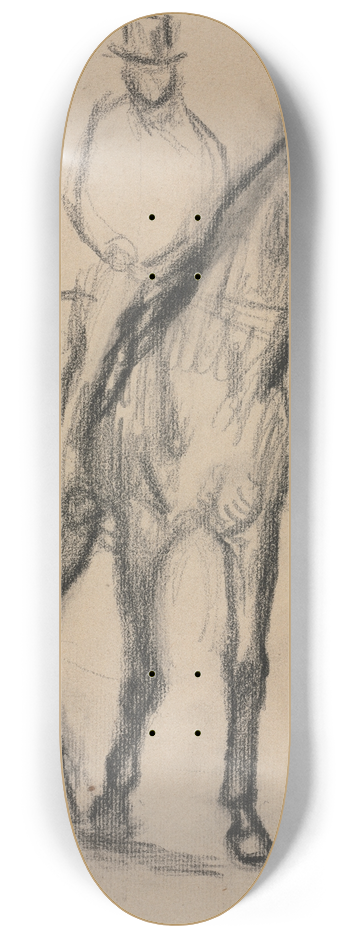 Edgar Degas - Horse and Rider 8.25 inch art skate deck