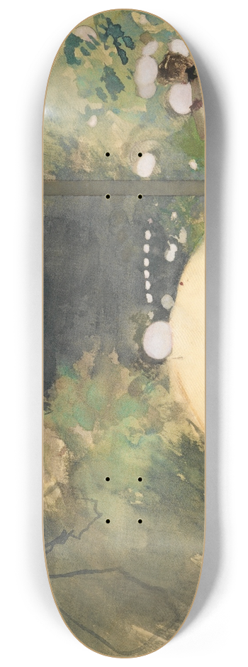 Edgar Degas - Singer in a Parisian garden caf 8.25 inch art skate deck