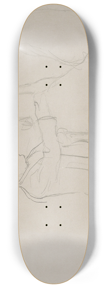 Edgar Degas - Sketches of a Ballet Master 8.25 inch art skate deck