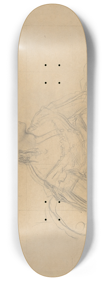 Edgar Degas - Study for Mme Thodore Gobillard (ne Yves Morisot) 8.25 inch art skate deck