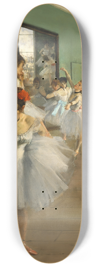 Edgar Degas - The Dance Class 8.25 inch art skate deck