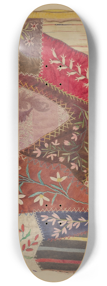 Edith Magnette - Crazy Quilt 8.25 inch art skate deck
