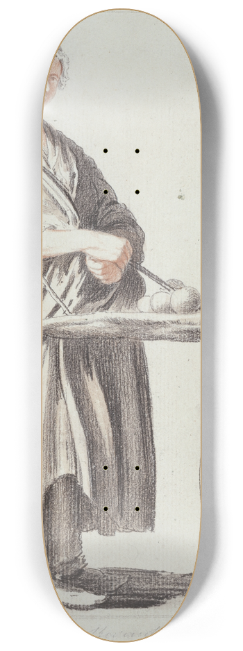 Edm Bouchardon - La marchande de pommes 8.25 inch art skate deck