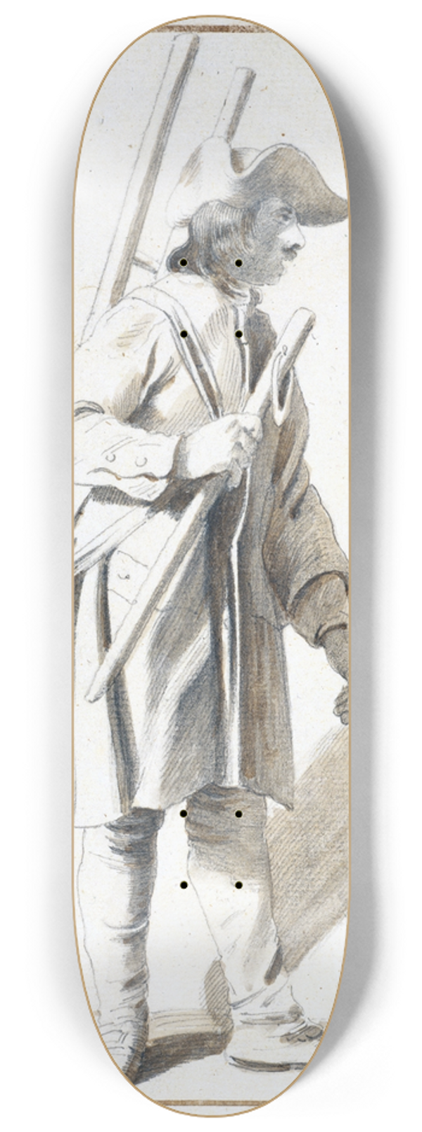 Edm Bouchardon - Portefaix, crocheteur 8.25 inch art skate deck