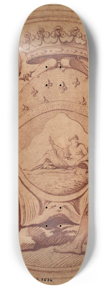 Edm Bouchardon - Projet de mdaille pour la Compagnie des Indes 8.25 inch art skate deck