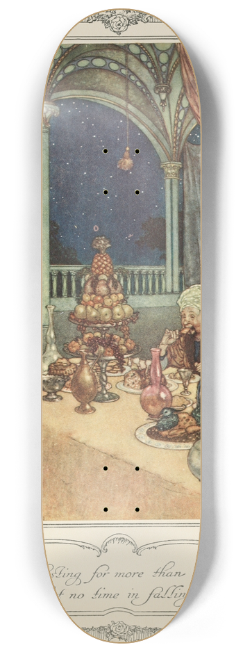 Edmund Dulac - He had been fasting for more than twenty-four hours and lost no time in falling to 8.25 inch art skate deck