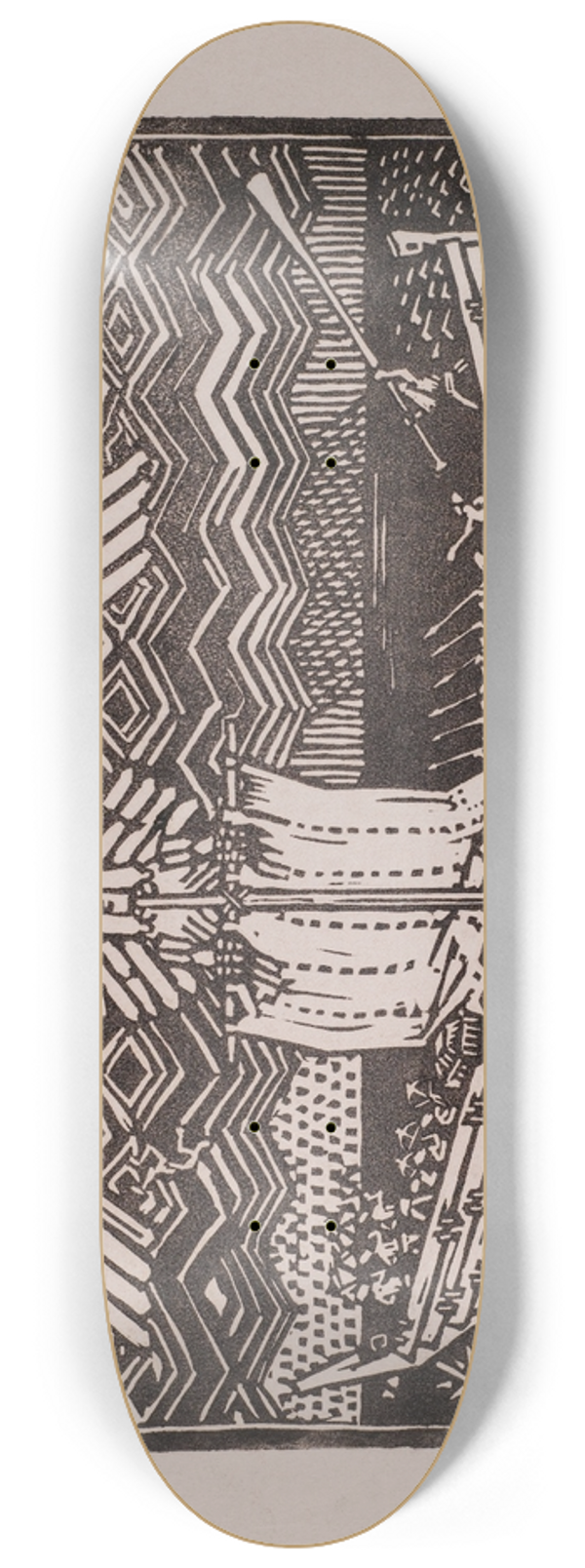 Akseli Gallen-Kallela - Koru-Kalevala, The Illustrated Kalevala, Sampolaiva 8.25 inch art skate deck