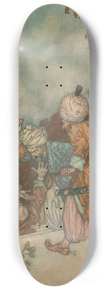 Edmund Dulac - They overtook him just as he reached the steps of the main porch 8.25 inch art skate deck