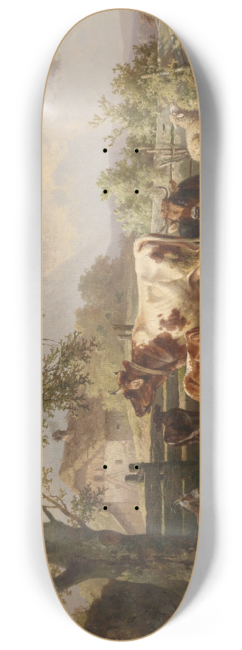 Edmund Mahlknecht - Idylle am Bauernhof 8.25 inch art skate deck