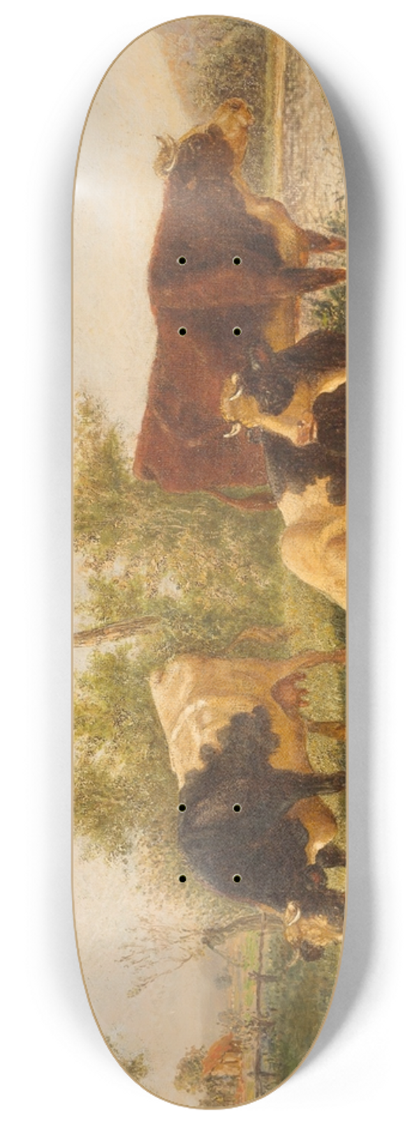 Edmund Mahlknecht - Pasturing cows 8.25 inch art skate deck