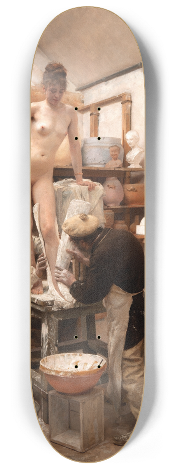 Edouard Dantan - Casting from Life 8.25 inch art skate deck