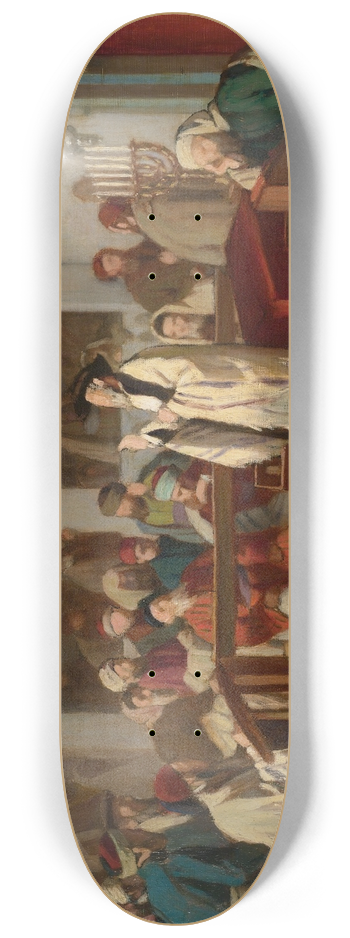 Edouard Moyse - In The Synagogue 8.25 inch art skate deck