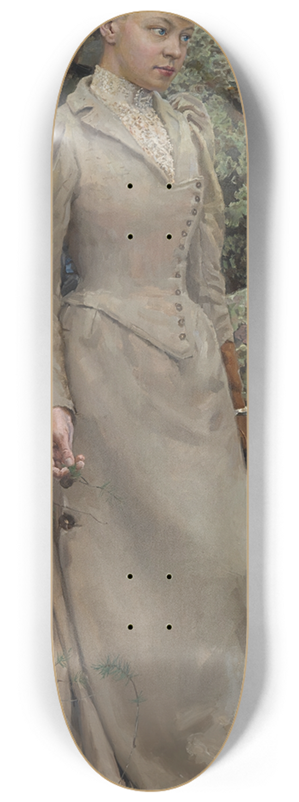 Akseli Gallen-Kallela - Portrait Of The Artists Wife 8.25 inch art skate deck