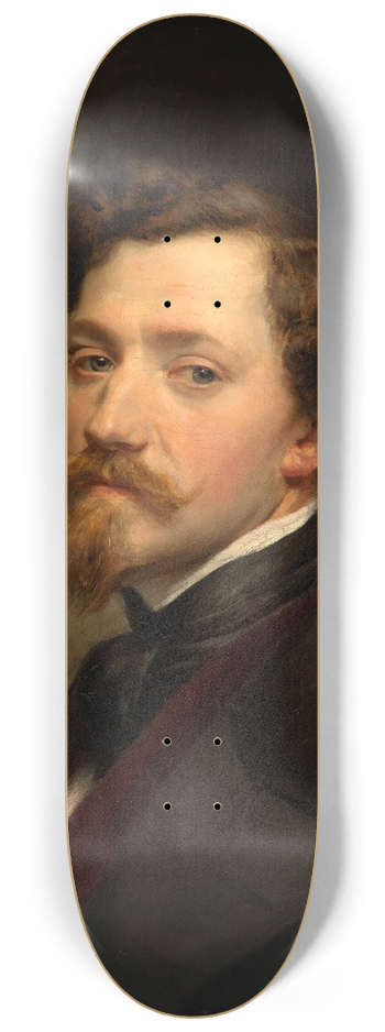 Eduard Magnus - Bildnis des Malers Louis Coblitz 8.25 inch art skate deck