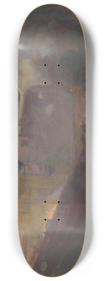 Eduard Putra - Portrait of a Woman with Half-Closed Eyes 8.25 inch art skate deck