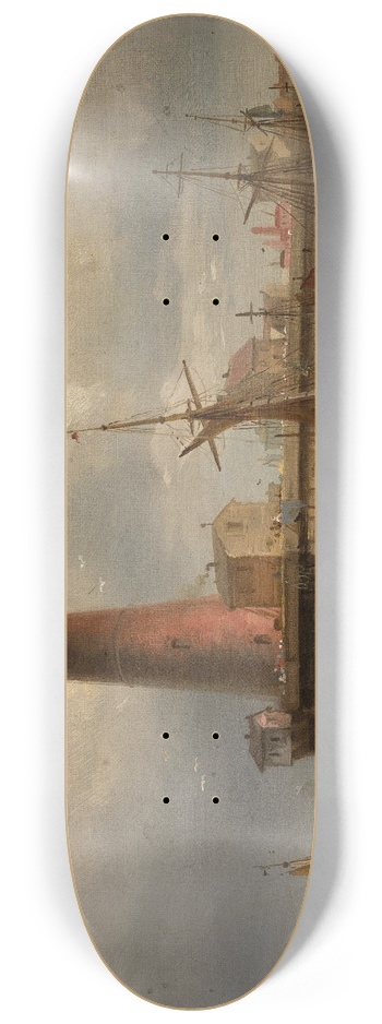 Eduard Schmidt - Sea harbour 8.25 inch art skate deck