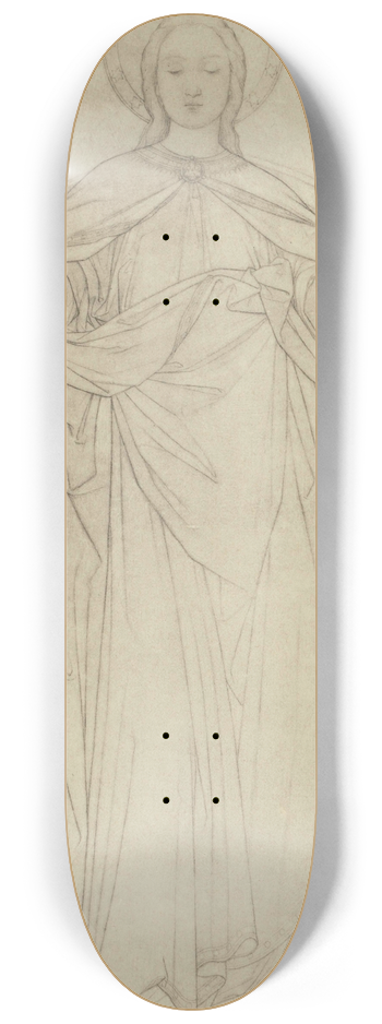 Eduard von Steinle - Entwurf zu einem Altar Mittelbild 8.25 inch art skate deck