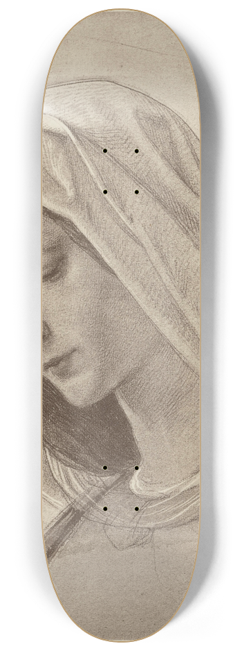 Eduard von Steinle - Madonnenkopf 8.25 inch art skate deck