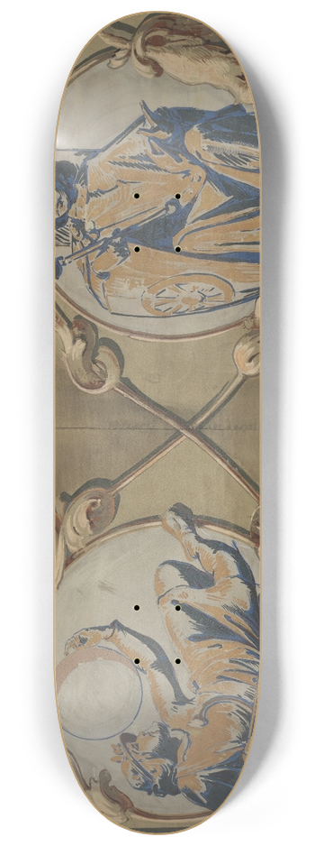 Eduard von Steinle - Szenen aus dem Mrchen vom Mller Radlauf 8.25 inch art skate deck