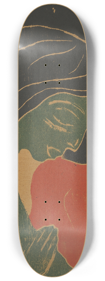 Edvard Munch - Das Herz 8.25 inch art skate deck
