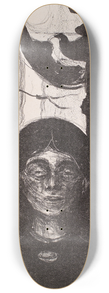 Edvard Munch - Evening (The Voice) 8.25 inch art skate deck