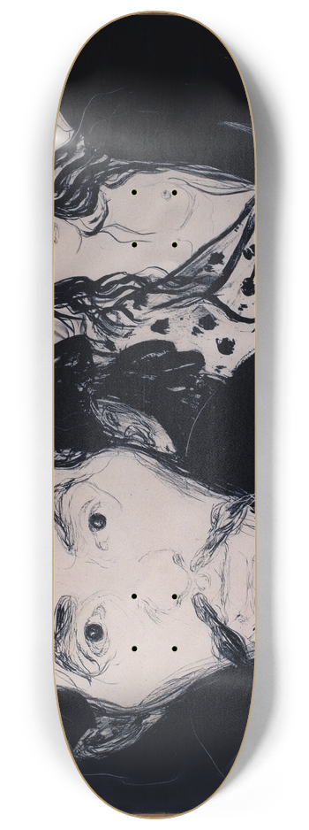 Edvard Munch - Jealousy 8.25 inch art skate deck