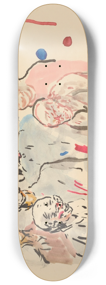 Edvard Munch - Mennesker 8.25 inch art skate deck