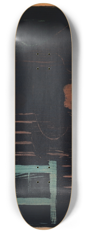 Edvard Munch - Moonlight (Moonlight II) 8.25 inch art skate deck
