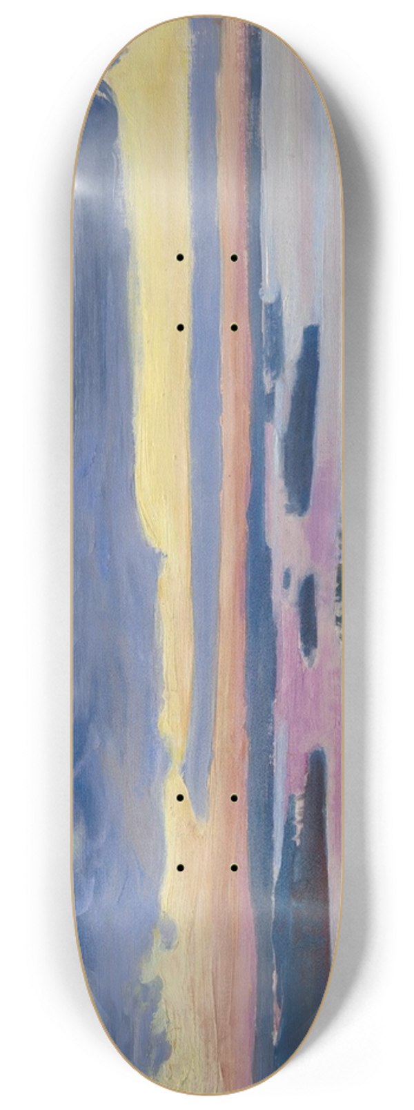 Akseli Gallen-Kallela - View Over a Lake at Sunset 8.25 inch art skate deck