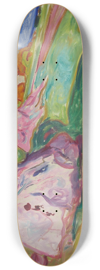 Edvard Munch - Red Rocks by sgrdstrand 8.25 inch art skate deck