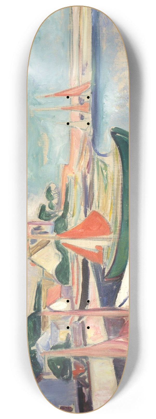 Edvard Munch - Taarbk Harbour 8.25 inch art skate deck