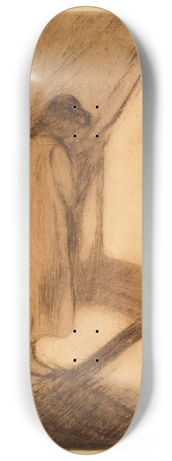 Edvard Munch - The Girl at the Window 8.25 inch art skate deck