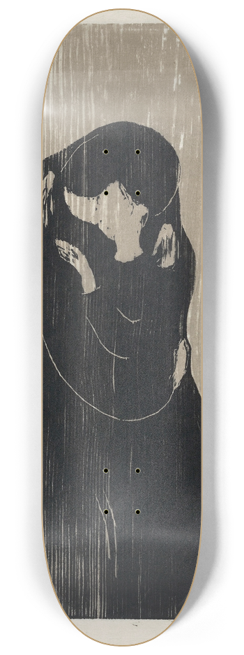 Edvard Munch - The Kiss IV 8.25 inch art skate deck