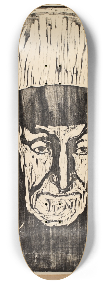 Edvard Munch - The Old Fisherman 8.25 inch art skate deck