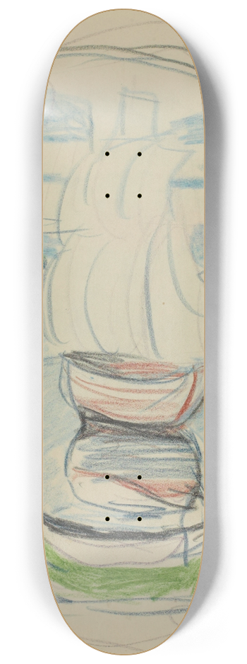 Edvard Munch - Untitled 12 8.25 inch art skate deck