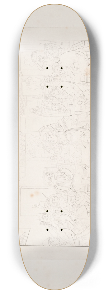 Edvard Sonne - Dans i et osteri 8.25 inch art skate deck