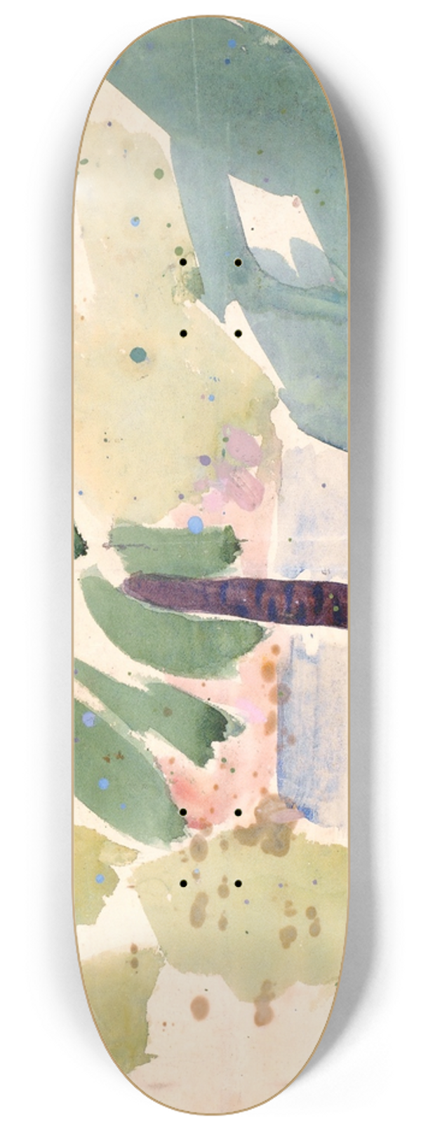 Edvard Weie - Farvestudie til Langelinie-billedet II 8.25 inch art skate deck