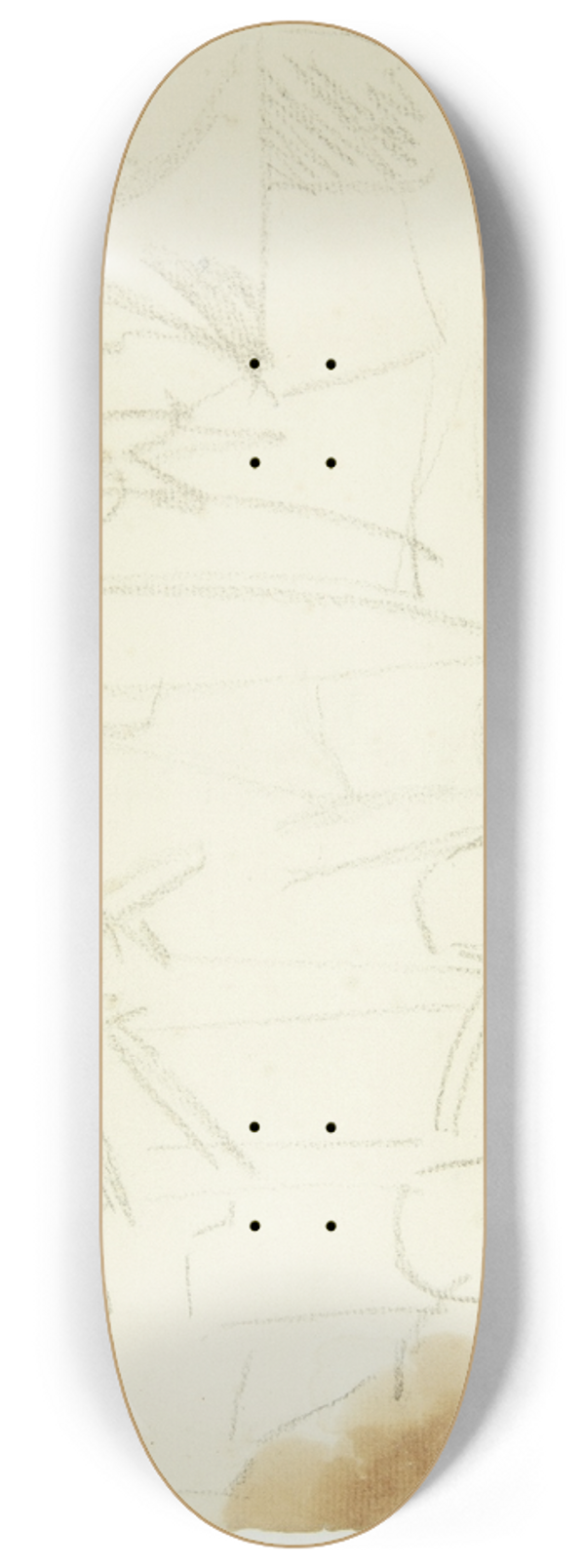 Edvard Weie - Landskab med palmer, Cannes 8.25 inch art skate deck