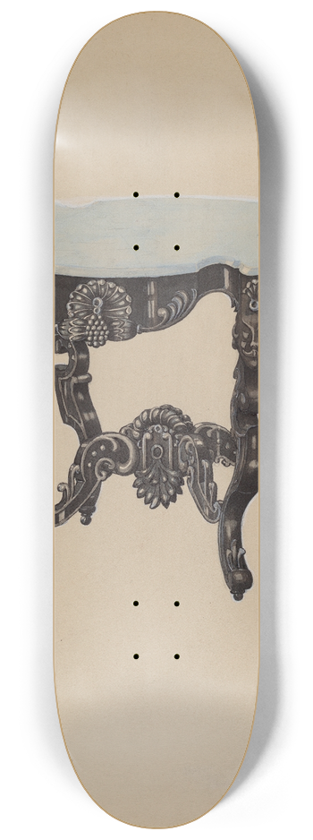 Edward A. Darby - Ebony, Marble-top Table 8.25 inch art skate deck