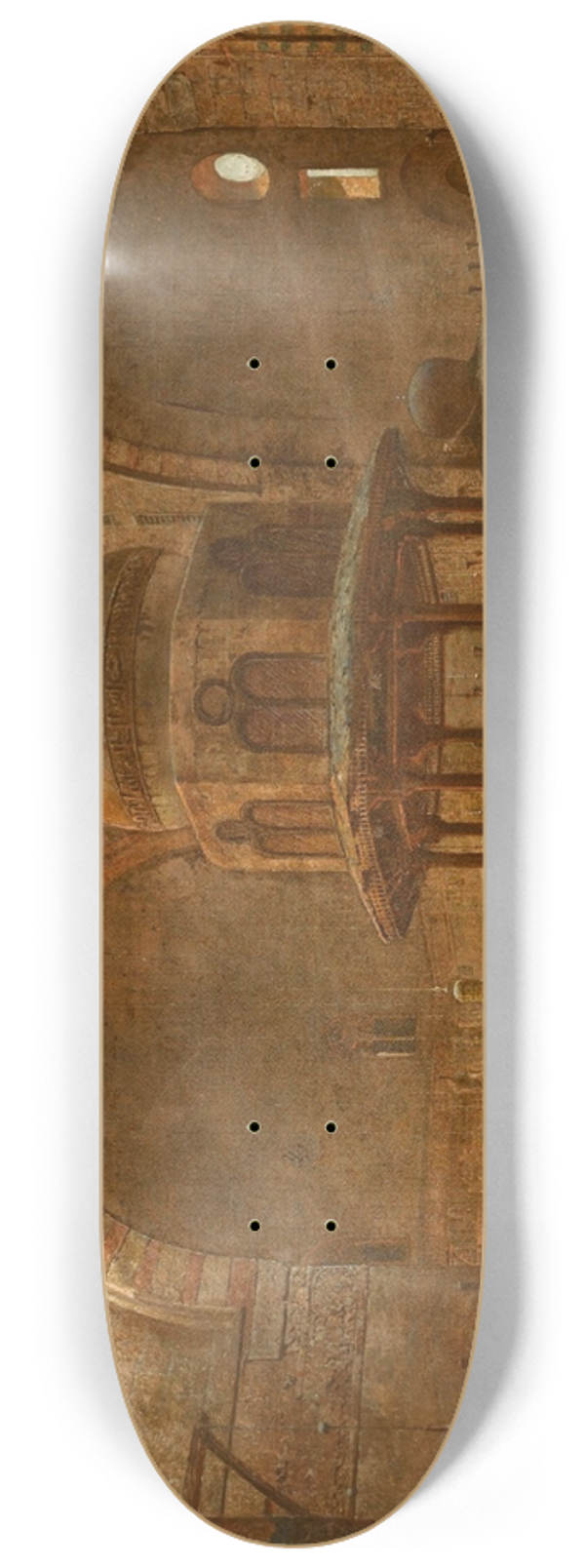 Edward Angelo Goodall - The Mosque of Sultan Hassan, Cairo 8.25 inch art skate deck