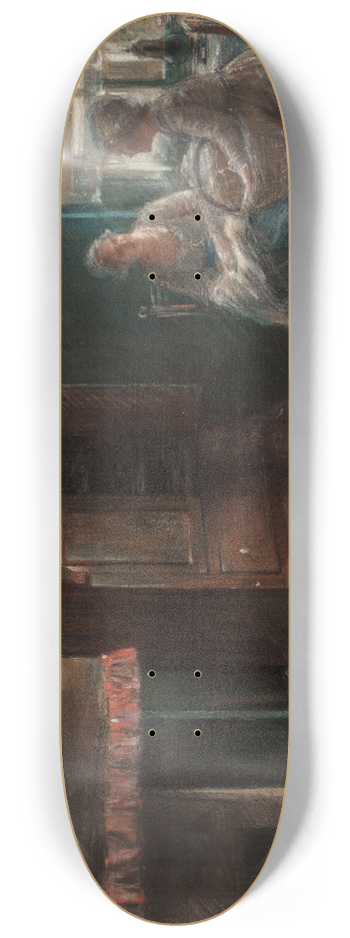 Edward Antoon Portielje - An afternoon chat 8.25 inch art skate deck