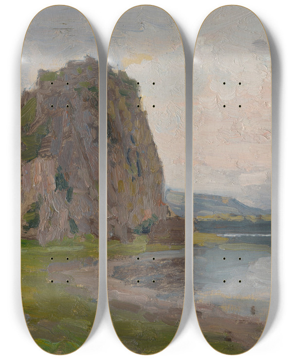 Triptych art skateboard deck of Jindich Tomec Devn Tdia K Obrazu by Jindrich Tomec (1863-1928)