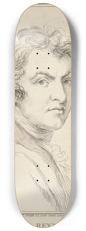 Edward Edwards - Sir Joshua Reynolds, P. R. A. 8.25 inch art skate deck