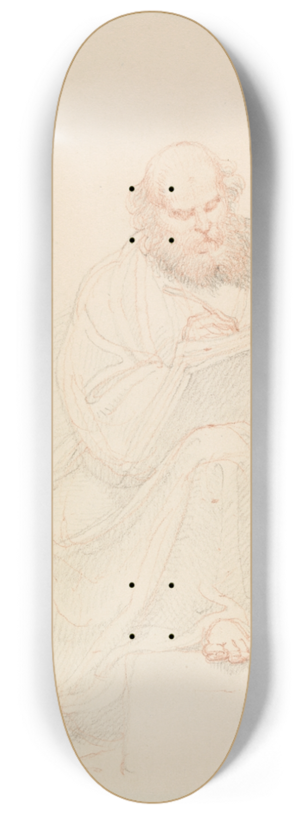 Edward Francis Burney - St. Jerome Writing 8.25 inch art skate deck