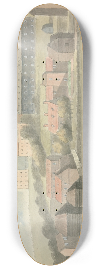 Edward Francis Burney - View at Margate. 8.25 inch art skate deck