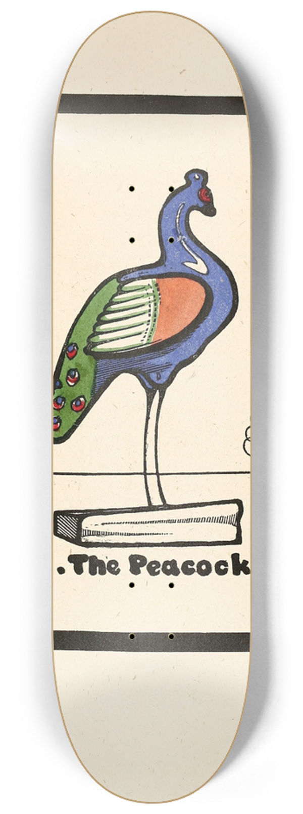 Edward Gordon Craig - The Peacock 8.25 inch art skate deck