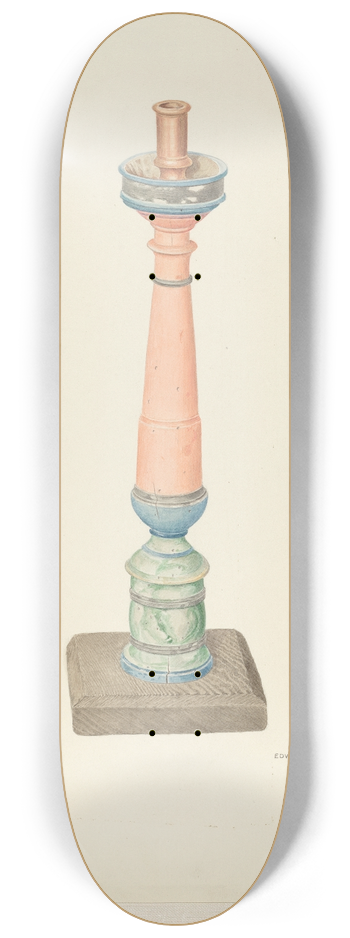 Edward Jewett - Candlestick (Ecclesiastical) 8.25 inch art skate deck