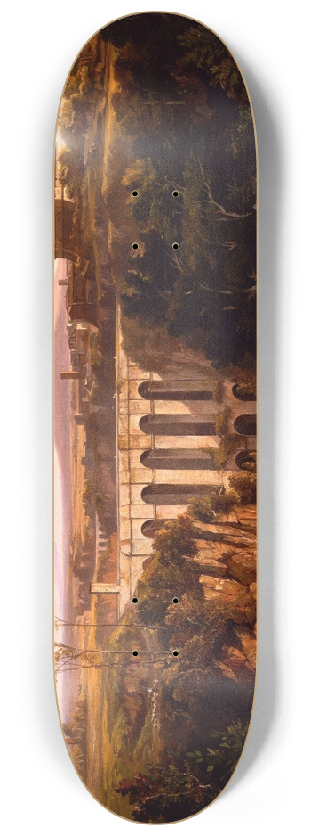 Edward Lear - Civita Castellana 8.25 inch art skate deck