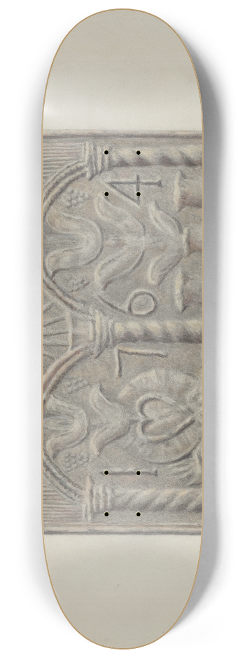 Edward L. Loper - Pa. German Stove Plate 8.25 inch art skate deck