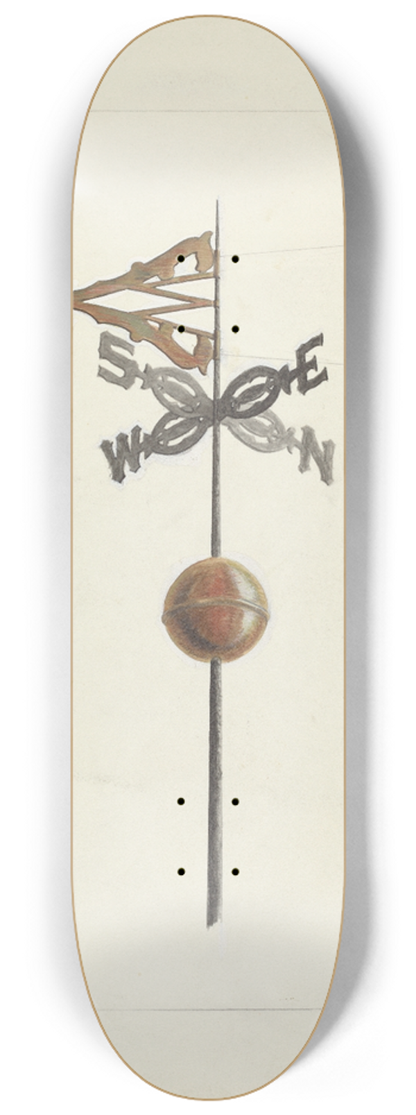 Edward L. Loper - Weather Vane 8.25 inch art skate deck